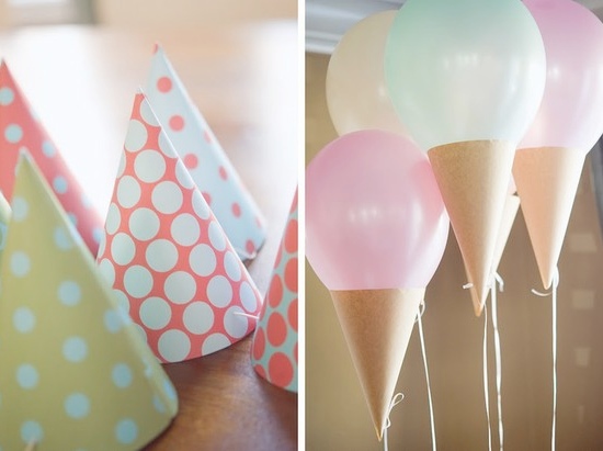 ice cream cone balloons 