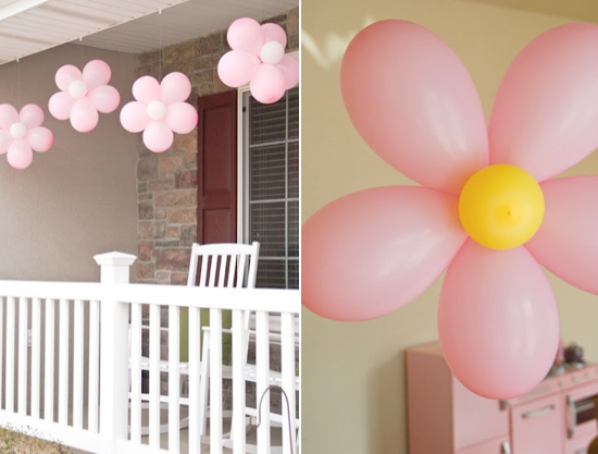 how to make flower balloons 