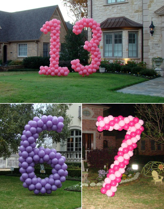 balloon decorations for the yard