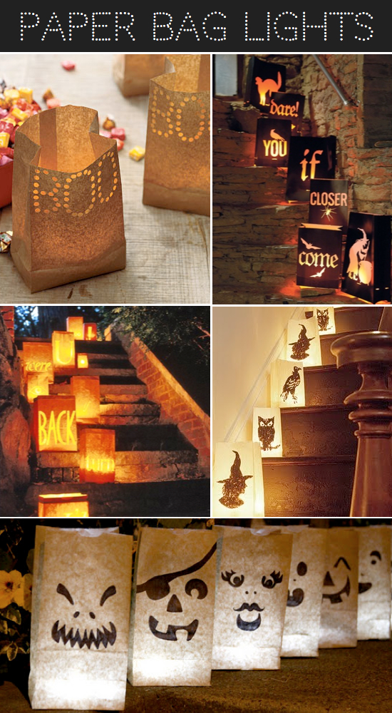 Halloween Paper Bag Luminaries 