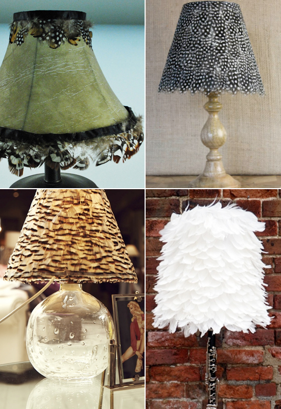 Diy 2024 feather lampshade