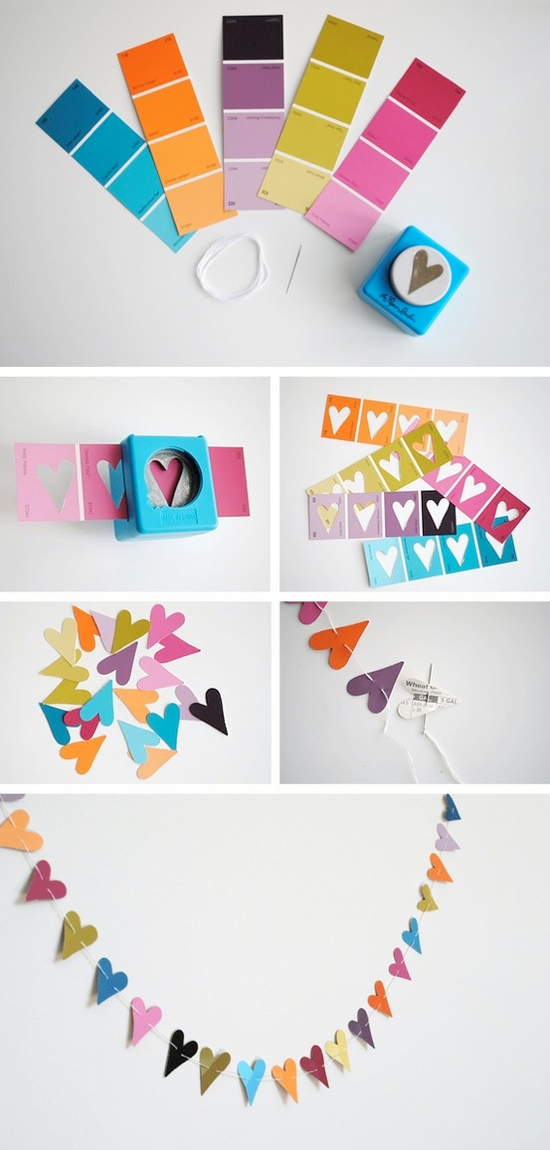 18 Paint chip craft ideas. Why hadn't I thought of these?? 