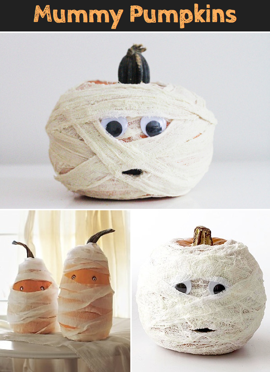 Lots of really cute pumpkin ideas that don't require any carving!