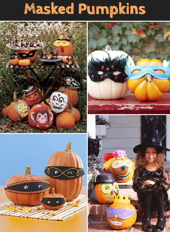 Lots of really cute pumpkin ideas that don't require any carving!