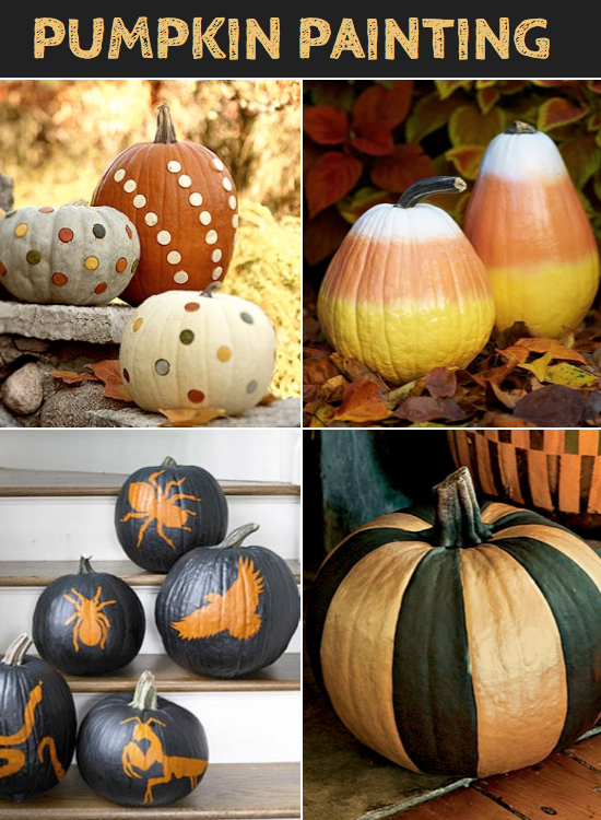 Lots of really cute pumpkin ideas that don't require any carving!