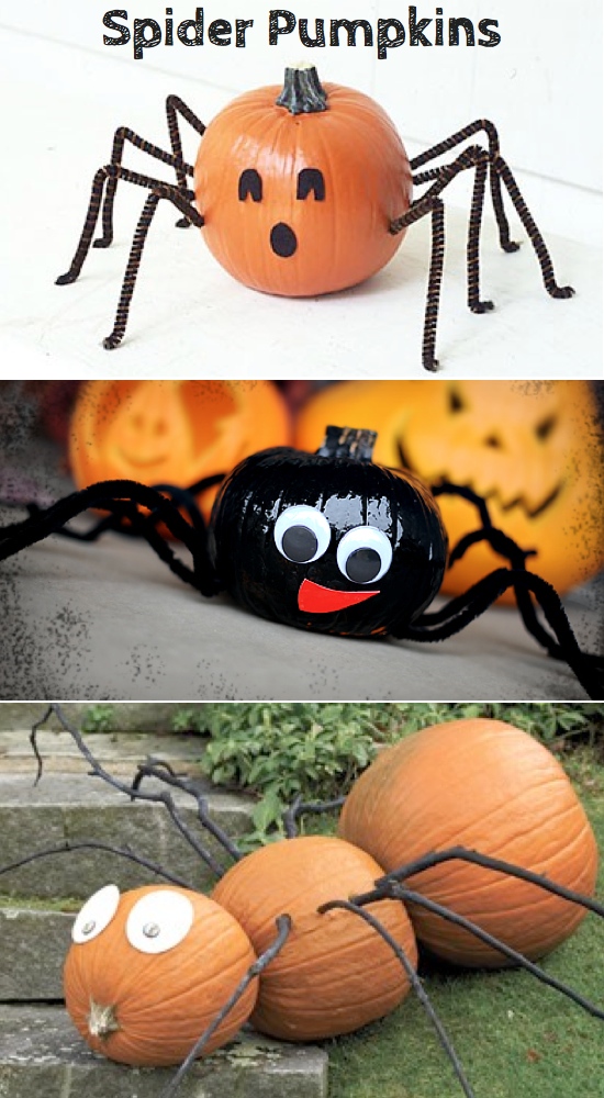 Lots of really cute pumpkin ideas that don't require any carving!