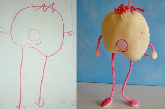 turning children's drawings into stuffed animals