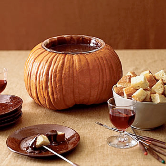 Pumpkin Bowl Recipes & Ideas ~ Fondue!