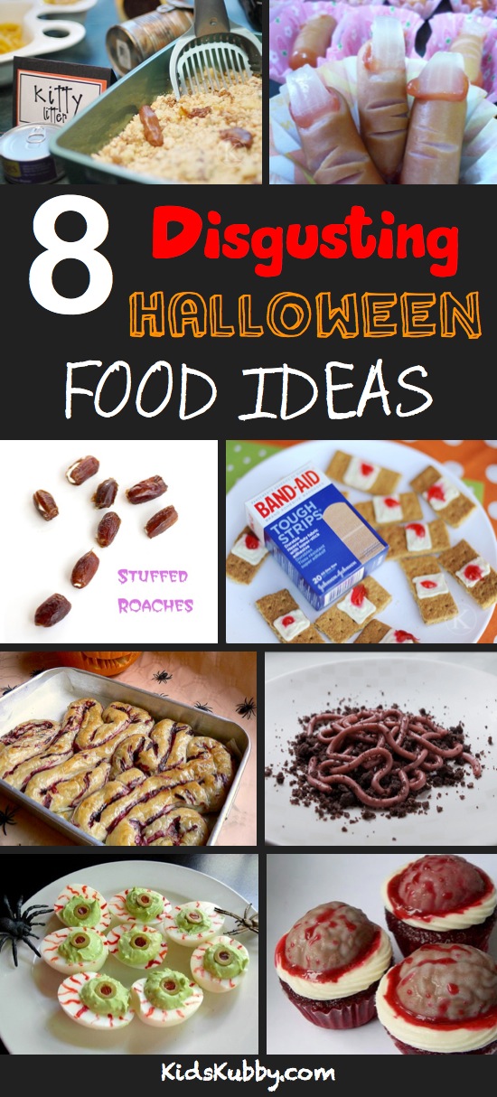 Really gross Halloween food ideas.