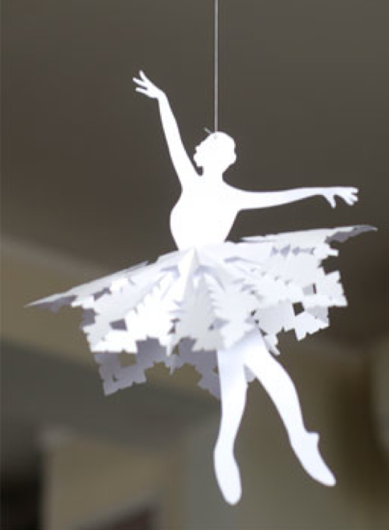 Faret vild Skære frugter Paper Ballerina Snowflakes - Kids Kubby
