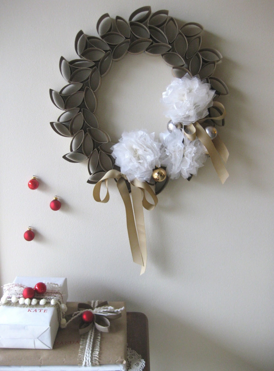 DIY Toilet Paper Roll Wreath