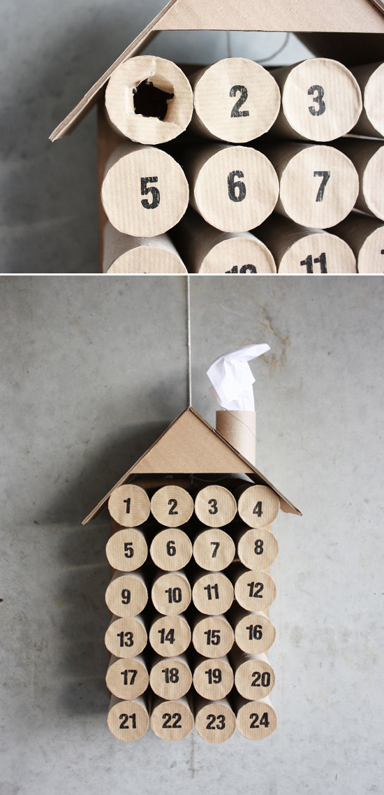 Toilet Paper Roll Advent Calendar