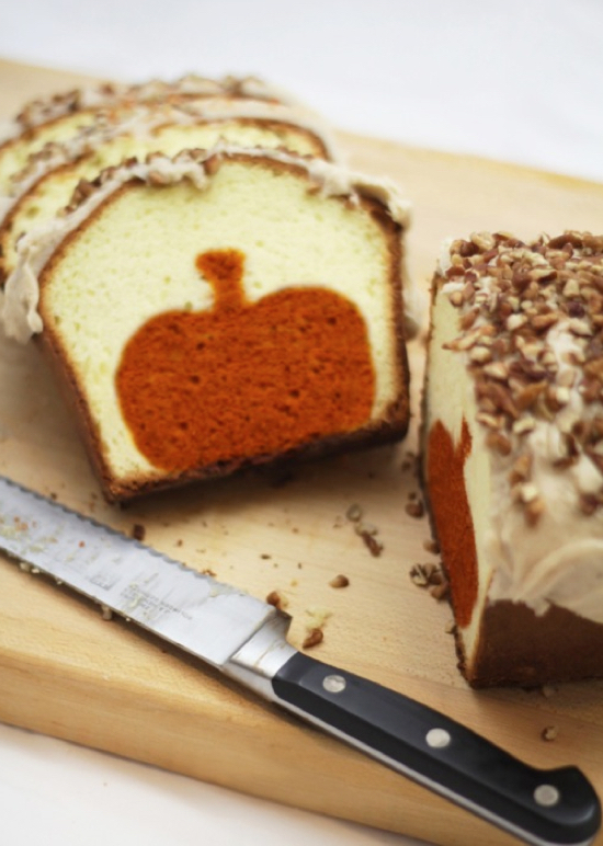 Pumpkin Pound Cake Recipe -- A fun and creative fall dessert recipe!