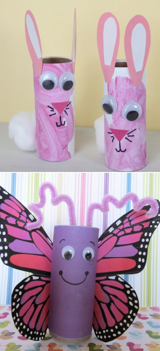 toilet paper roll crafts for kids | Pinterest crafts for kids.