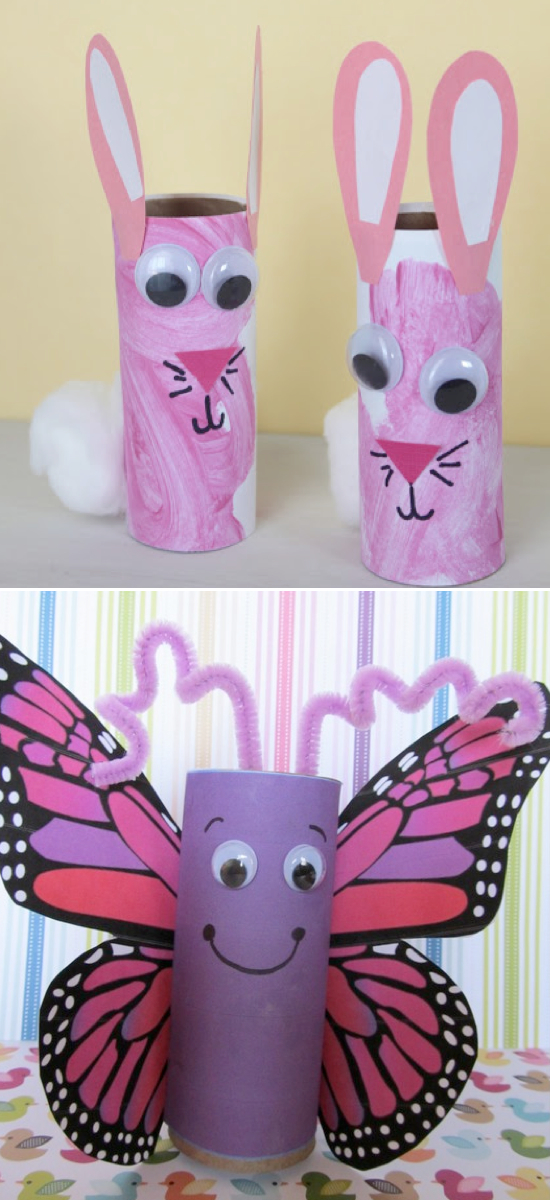 Toilet Paper Roll Crafts - Kids Kubby