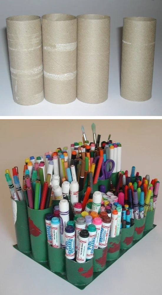 Big Pencil Toilet Paper Roll Crafts