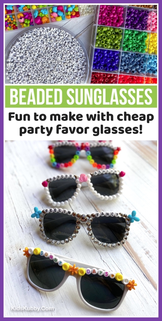 DIY Beaded Sunglasses (Fun Craft Idea For Kids!)