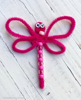 Beaded Pipe Cleaner Dragonflies (easy Craft For Kids!)