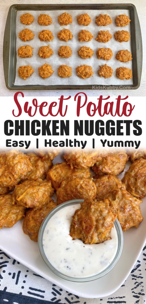 Healthy Baked Sweet Potato Chicken Nuggets (Quick & Easy!)