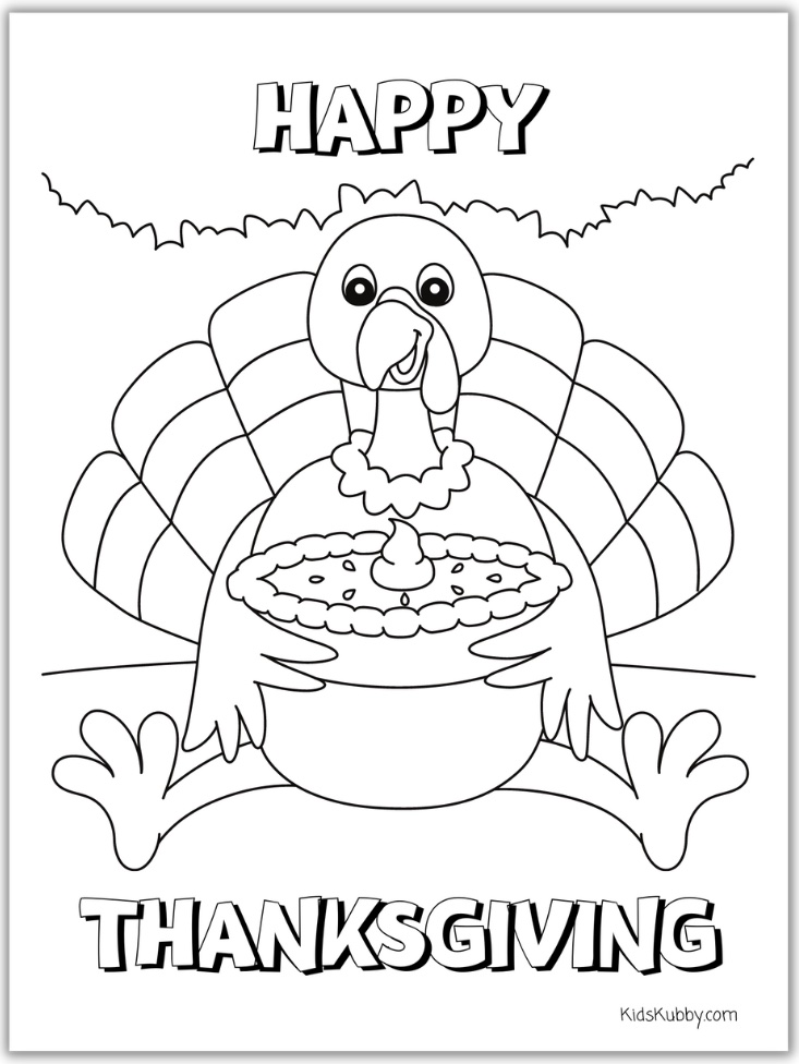 Pumpkin Pie is one of my favorite deserts especially on Thanksgiving Day. Tom the Turkey is enjoying some fresh pumpkin pie in this cute coloring sheet for kids. What a fun and simple activity for all ages during a holiday gathering. These coloring pages also make great homemade presents for your guests. 