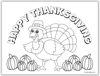 Thanksgiving Coloring Pages for Kids - Kids Kubby