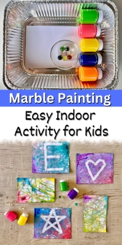 Painting With Marbles - Kids Kubby