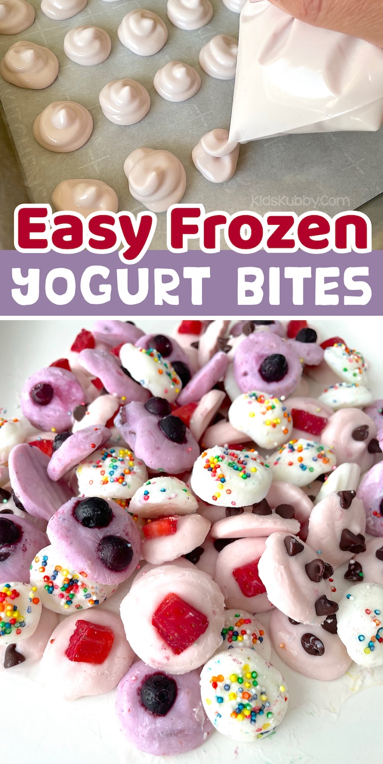 Easy Frozen Yogurt Bites (Healthy Snack Idea for Kids)