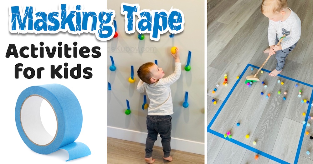 7 Painter's Tape Toddler Activities: Babies to Big Kids