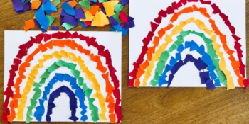 Construction Paper Rainbow Craft - Kids Kubby