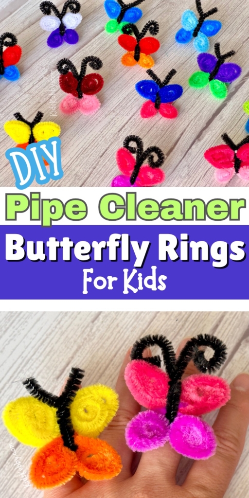 Pipe Cleaner Butterfly Rings