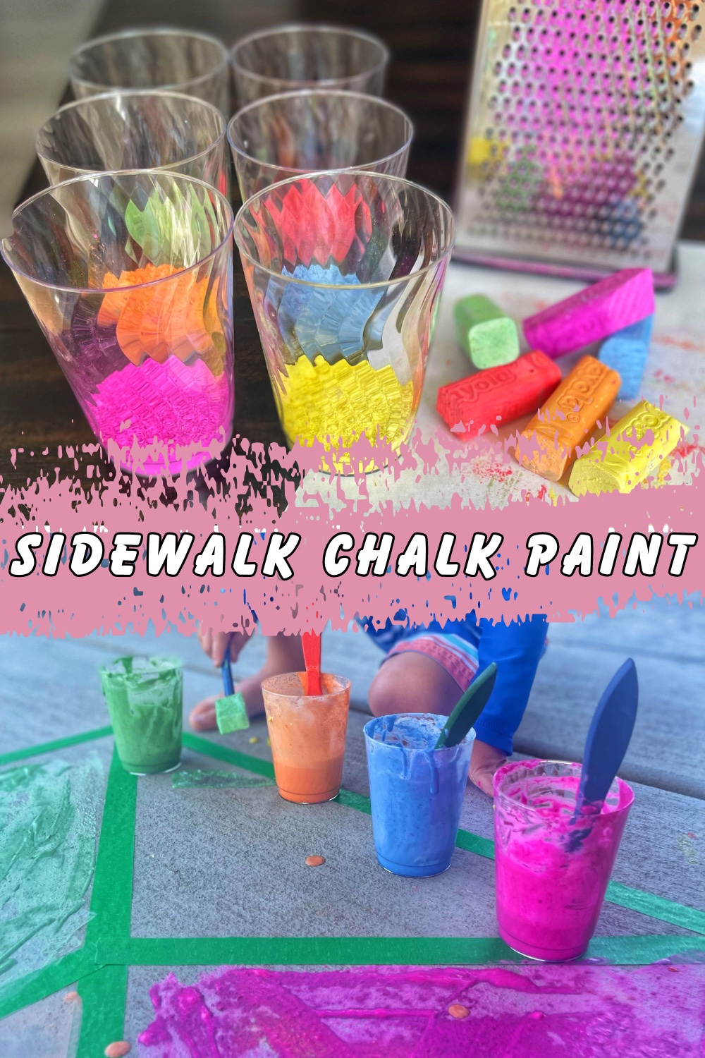 How To Make Sidewalk Chalk Paint For Kids