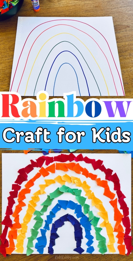 Construction Paper Rainbow Craft - Kids Kubby