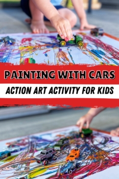 Painting With Cars - Fun Action Art Activity