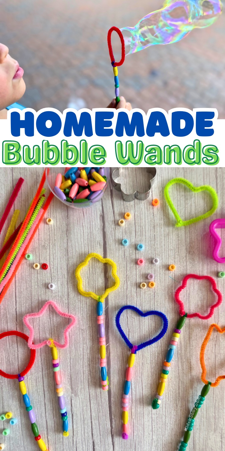 Make Your Own Bubble Wands: At Home Children's Activity