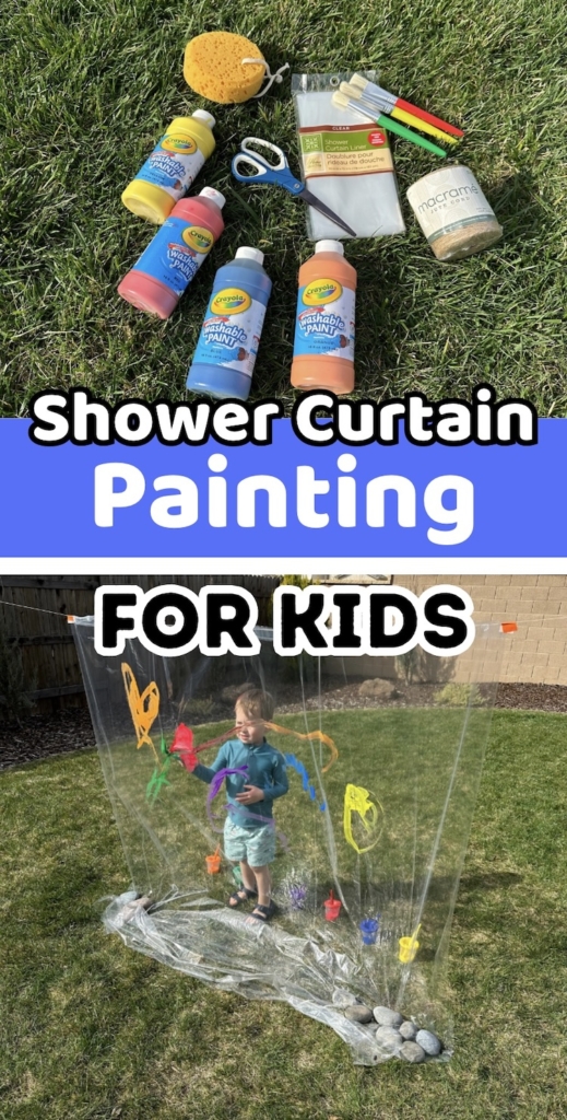 Shower Curtain Painting - Kids Kubby