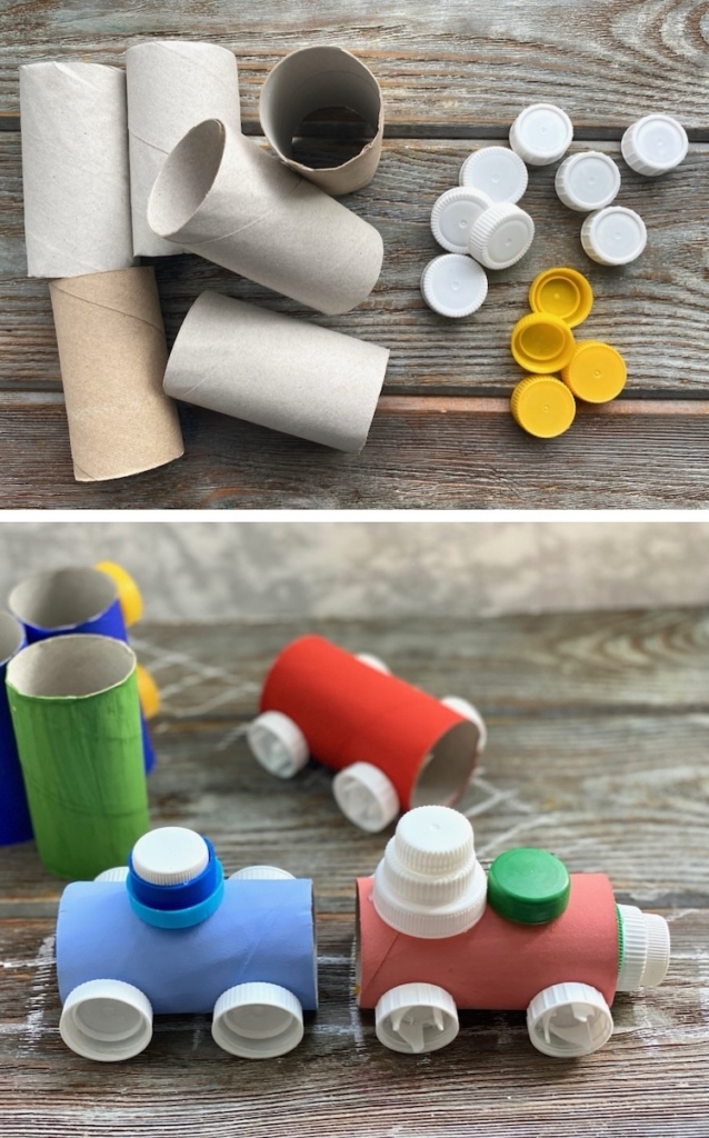 Easy Toilet Paper Roll Train Craft For Kids