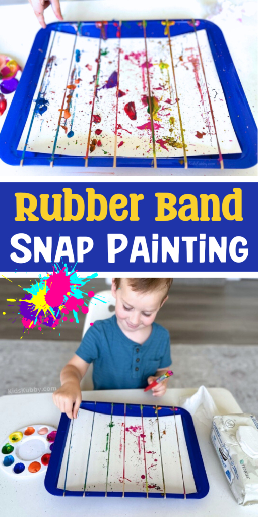 Rubber Band Snap Painting