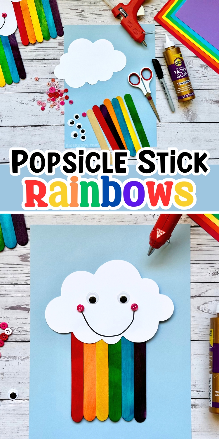 this is the best popsicle stick craft for kids ever! try making this with jumbo or regular sized color popsicle sticks. This easy 5 minute craft is perfect for kids of all ages. 