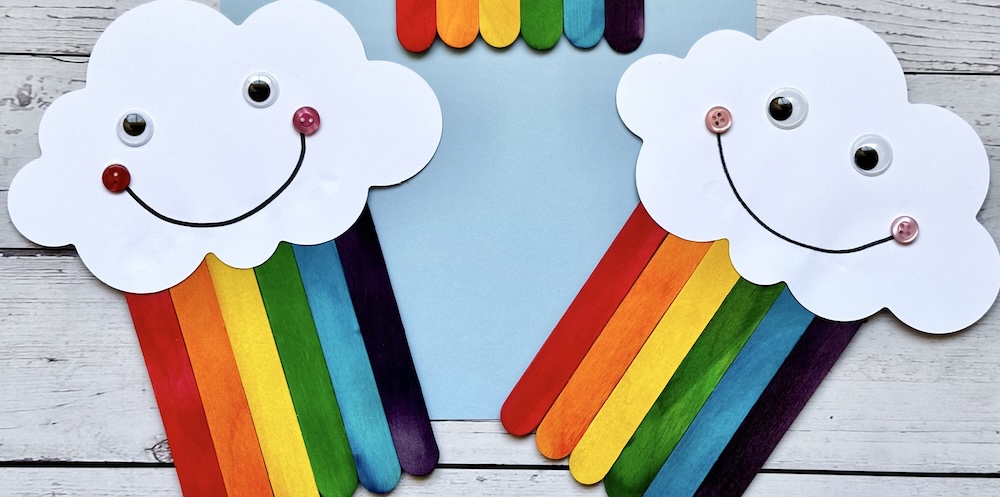 are you looking for a fun craft idea for kids? Rainbows made with popsicle sticks are a quick craft idea that kids love. this 5 minute craft is perfect for toddlers, preschoolers, and older kids. Make this fun popsicle stick art project today1