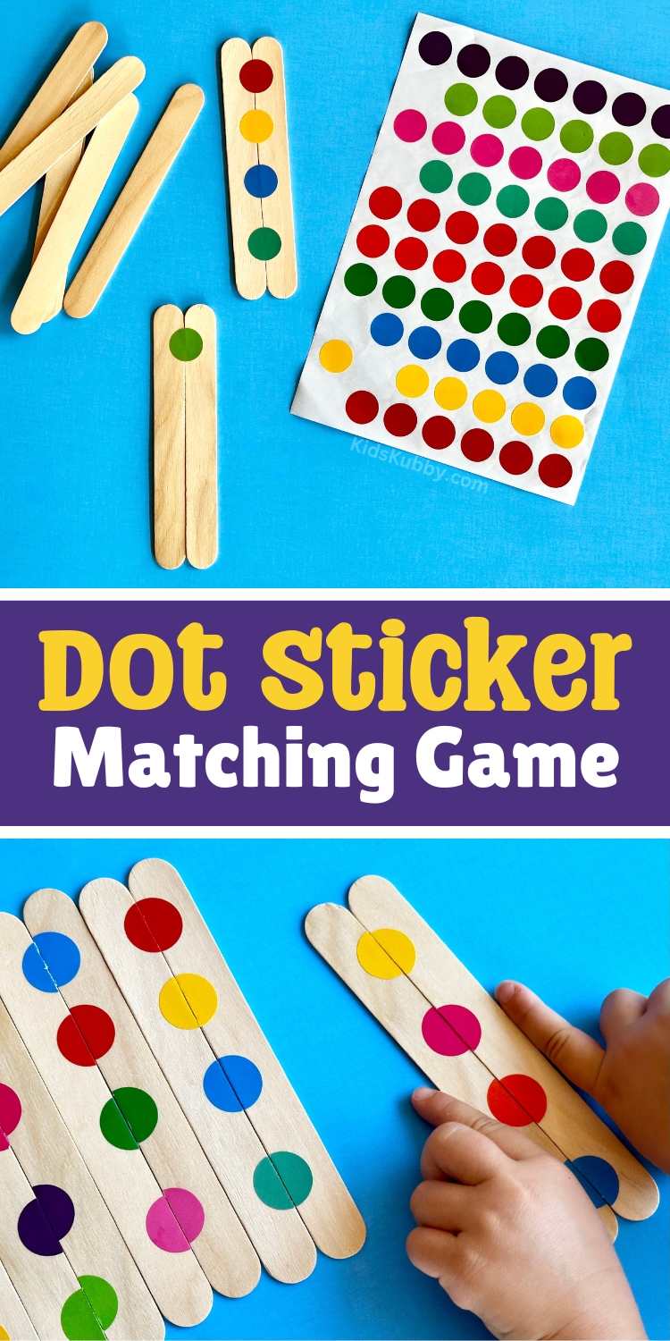 check out this awesome game for kids that works on hand eye coordination, matching and pattern recognition, finger dexterity, and problem solving skills! And you can make it in 5 minutes with craft supplies you have around the house! 