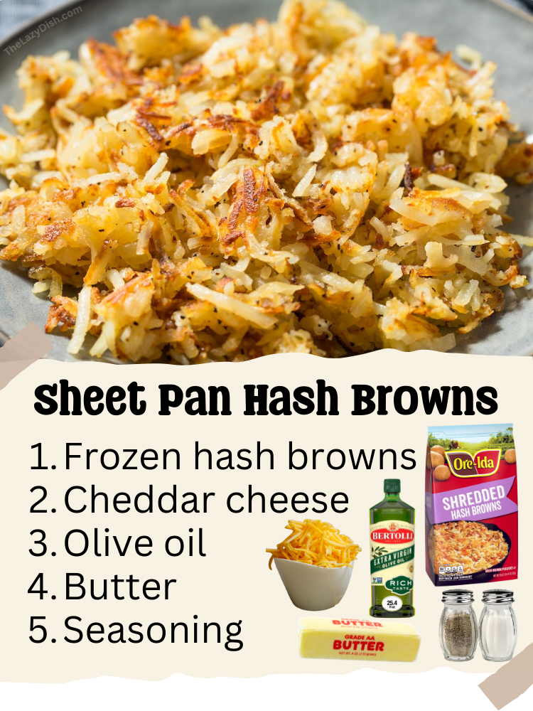 Have restaurant style crispy hash browns at home with this simple recipe. No frying necessary. A great side dish to any breakfast. 