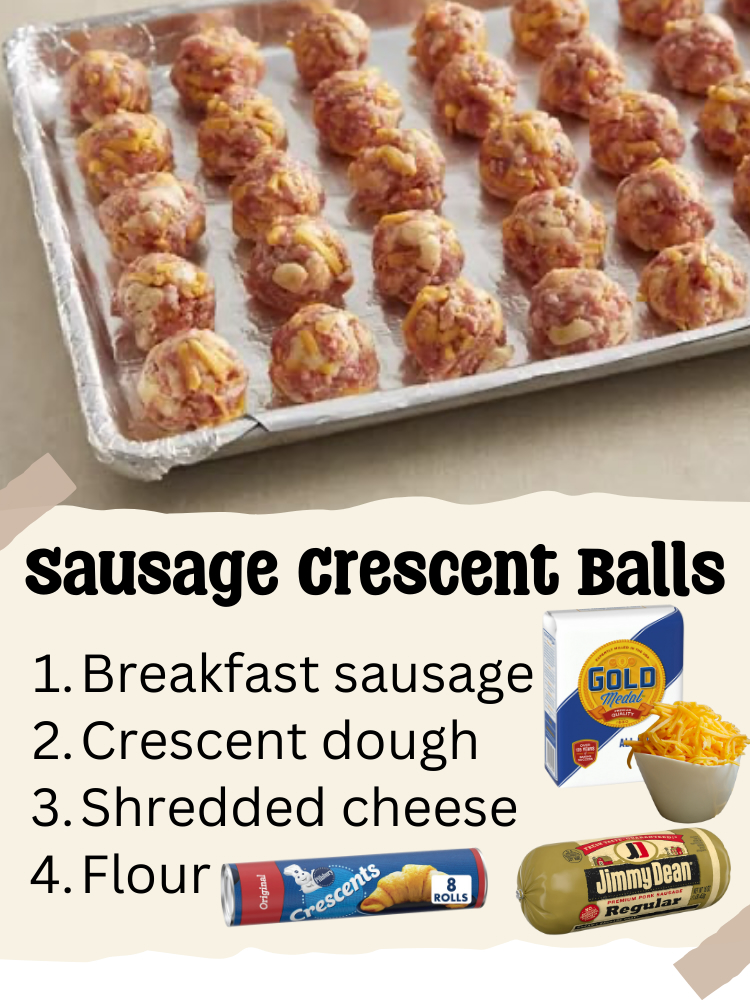 Check out this fun crescent roll recipe for sausage balls! an easy breakfast idea that you can freeze. Always have a yummy breakfast at your fingertips even on busy weekday morning. 