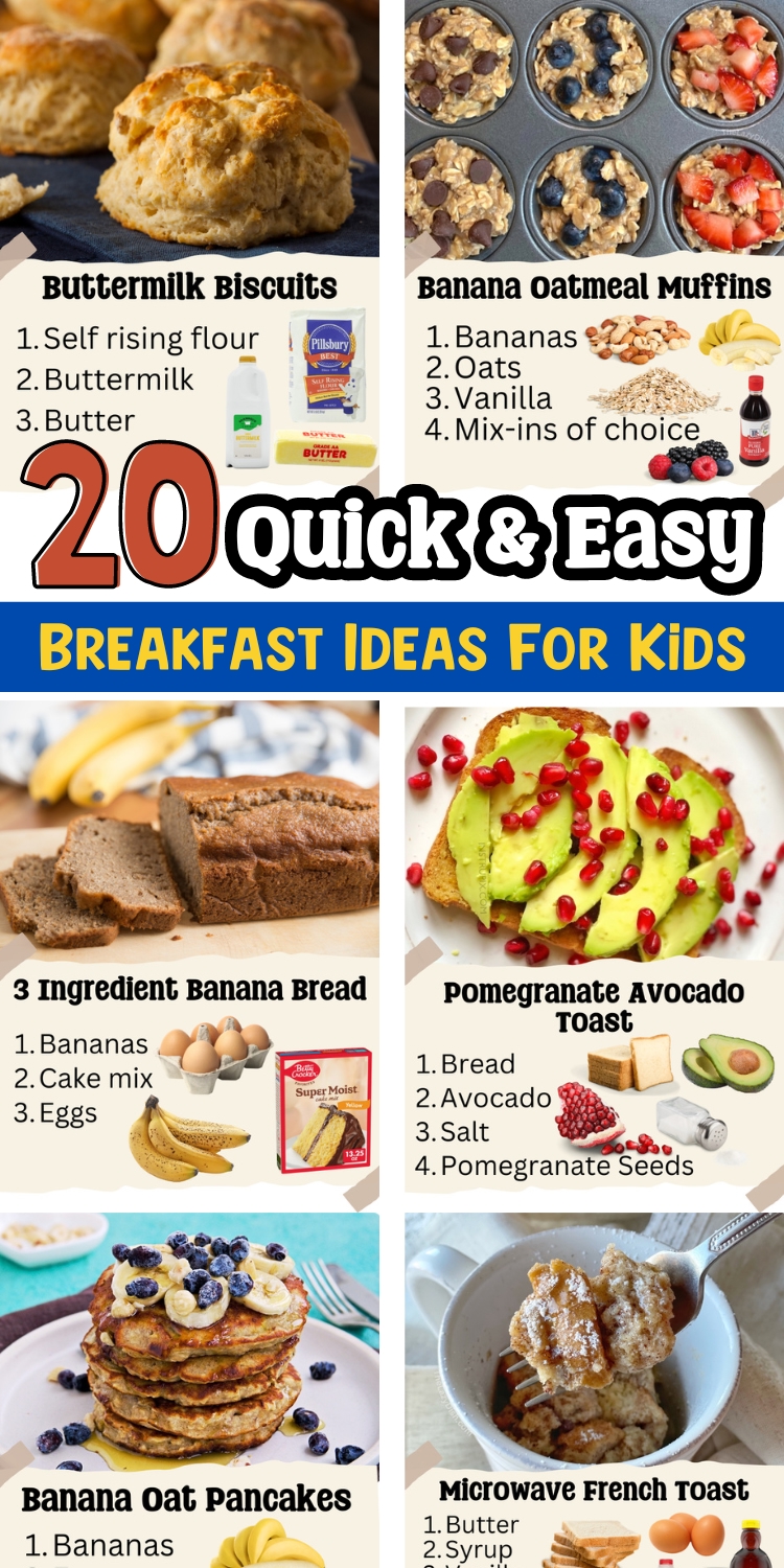 Check out these fun breakfast recipes that are perfect for kids! make your busy mornings easier with delicious and simple meals that even your sickest eaters will love. Sweet or savory this meal list has them all.