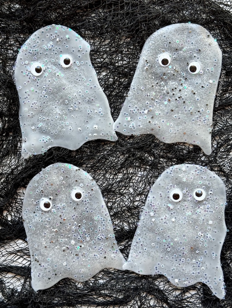 Are you looking for an easy activity for kids this Halloween? Try making spooky glue ghosts with cheap supplies you already have at home. These fun DIY ghosts can be used as decorations, window clings, place markers and so much more!