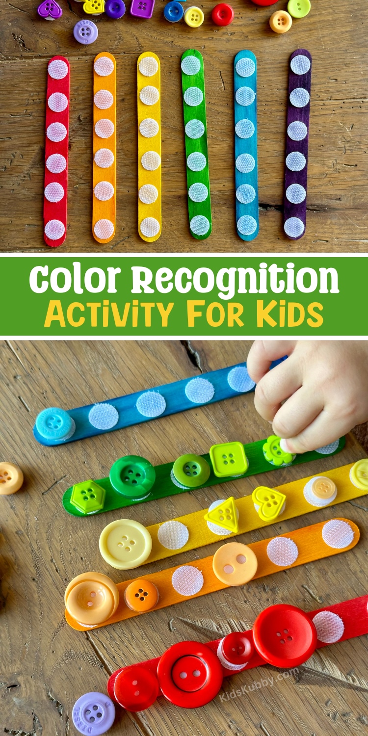 the best color recognition activity for young kids. A great preschool activity for teachers to make for their classroom. 