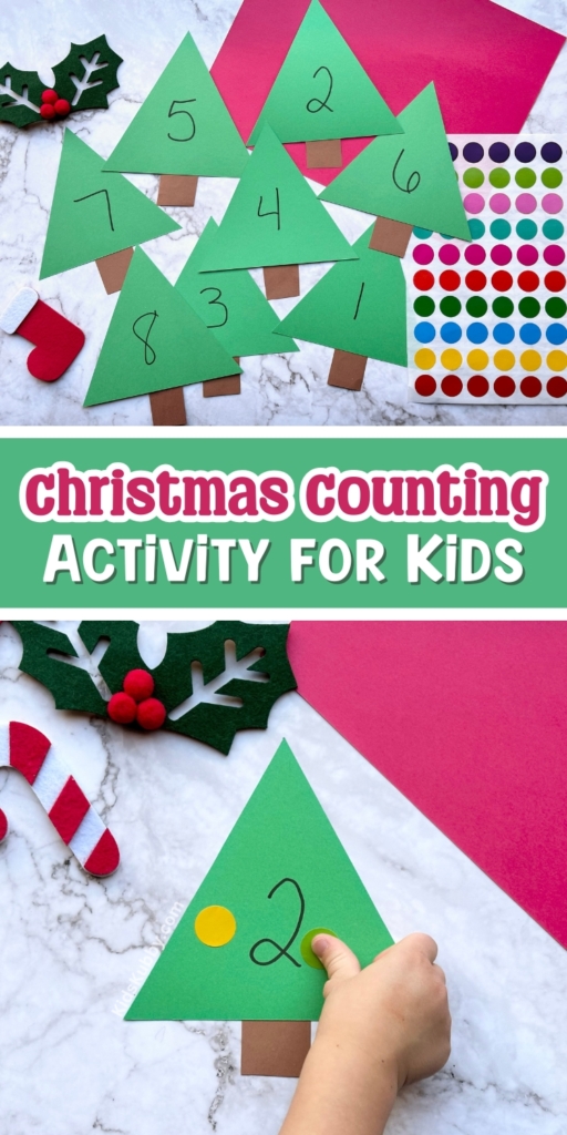 If you're looking for an easy way to teach your preschooler how to count, then I have the perfect activity for you! This simple to make counting game uses cheap craft supplies you probably already have at home. With just construction paper and dot stickers you can teach your kids to count today!