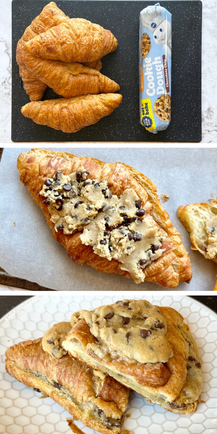 This may be the best dessert ever! with just 2 simple store bought ingredients, you can make a sweet treat that your whole family will love. Cookie croissants and flakey and crunchy on the outside and gooey and delicious on the inside. My kids go nuts over this yummy treat and so will yours.