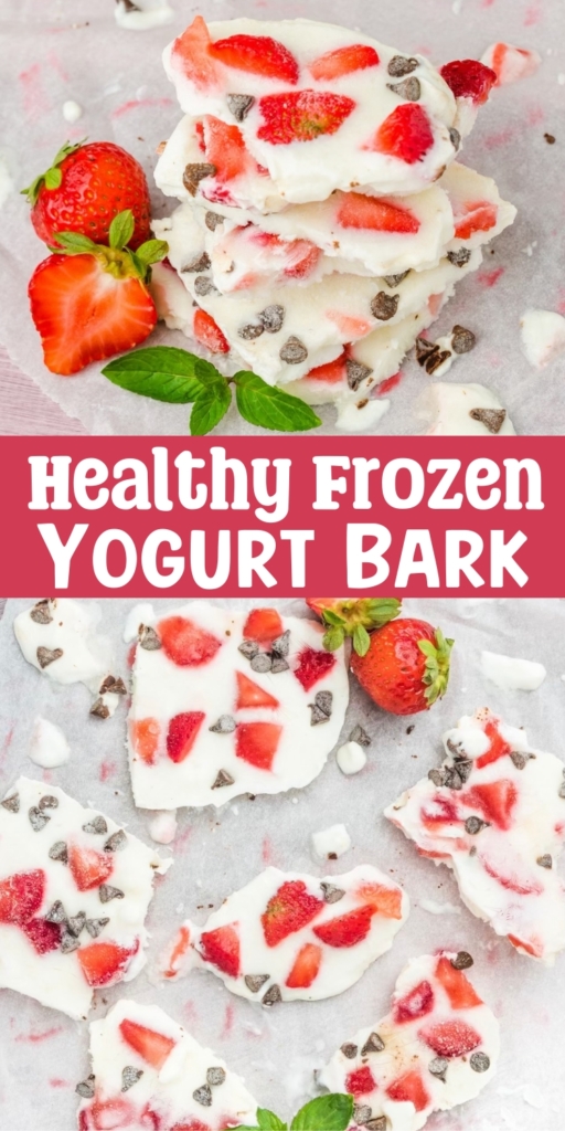 This may be the best snack for kids ever! Using just yogurt, strawberries, and mini chocolate chips, you can make a delicious healthy snack that everyone will love. 