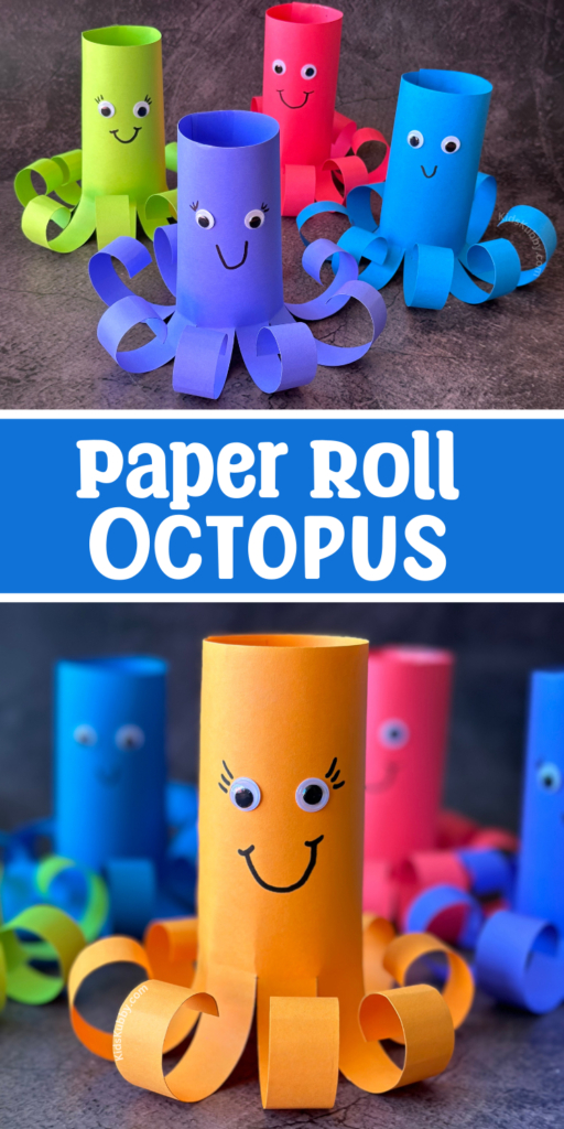 Are you looking for a fun and creative craft for kids? This paper roll octopus is easy to make with craft supplies you already have at home. 